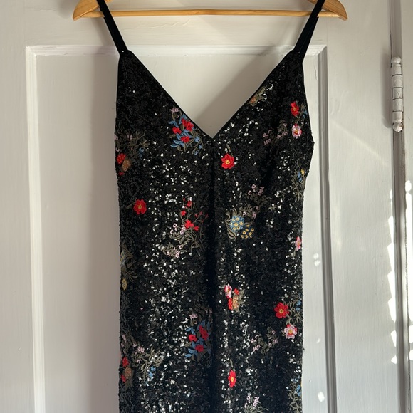 Rare Runway Erdem For H&M Floral Sequined Evening Dress ASO Celeb US 4 EU 34 - Picture 8 of 14